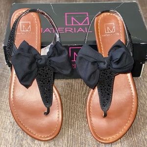 Material Girl Bow Sandals